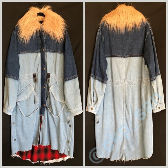 NWOT Free People Days To Come Denim Parka Sz S - Picture 4 of 15